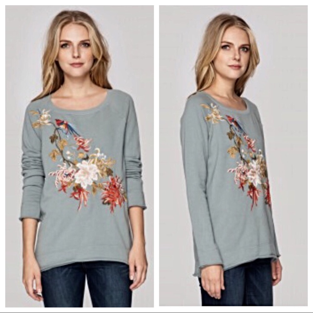 johnny was • celeste high/low sweatshirt